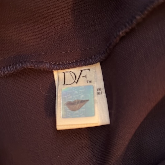 DVF Diane von Furstenberg Gwynne Purple 3/4 Sleeve Tie Waist Jumpsuit Size 4 - Picture 14 of 16